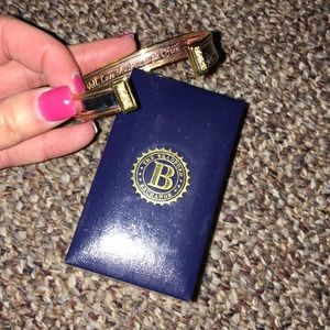 Bradford Exchange Live Love Laugh copper bracelet